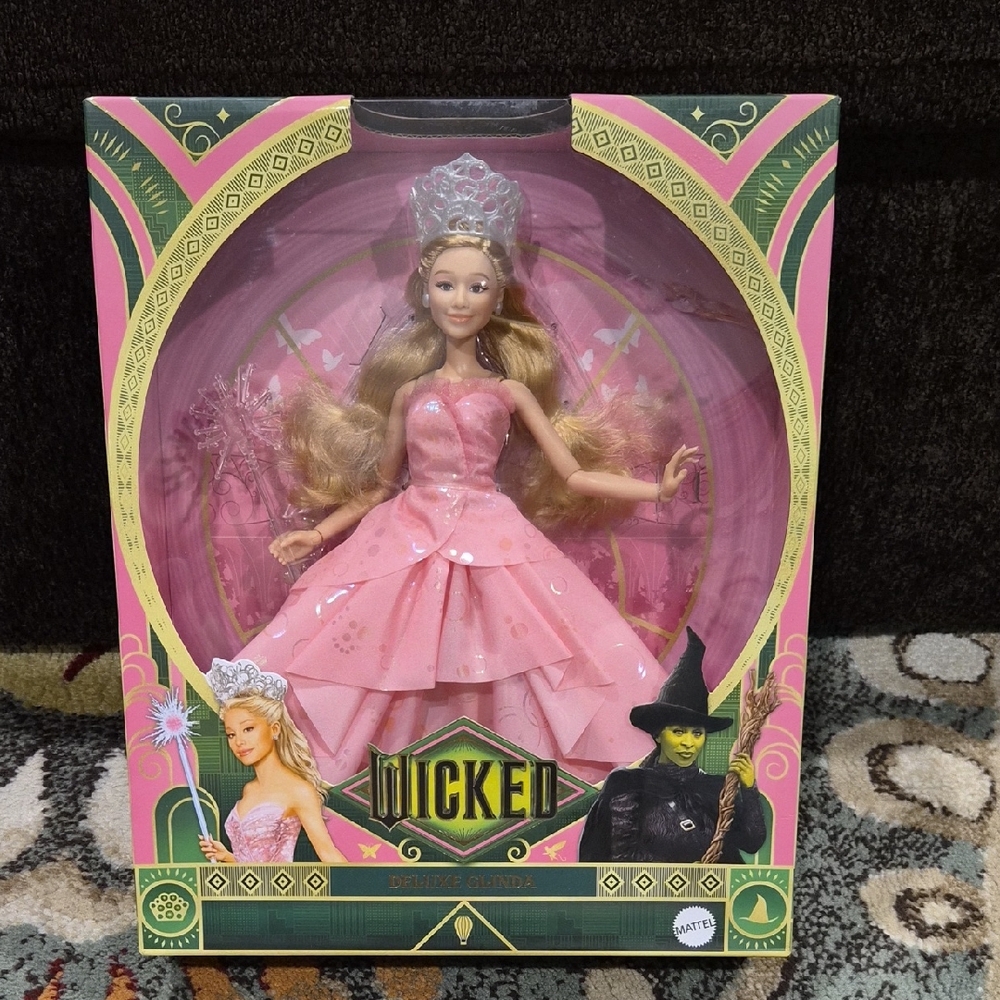 Wicked Deluxe Glinda Doll, Pink Gown, New